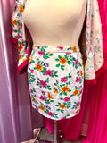 80s Floral Barbie Two Piece Suit Set - Fits like a 20