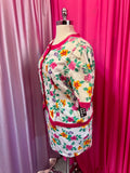 80s Floral Barbie Two Piece Suit Set - Fits like a 20