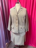 Business Special Early 00s Two Piece Chic Blazer Set - Size 18