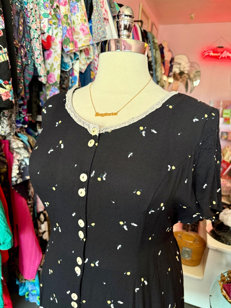 90s Double Ditzy Daisy Dress