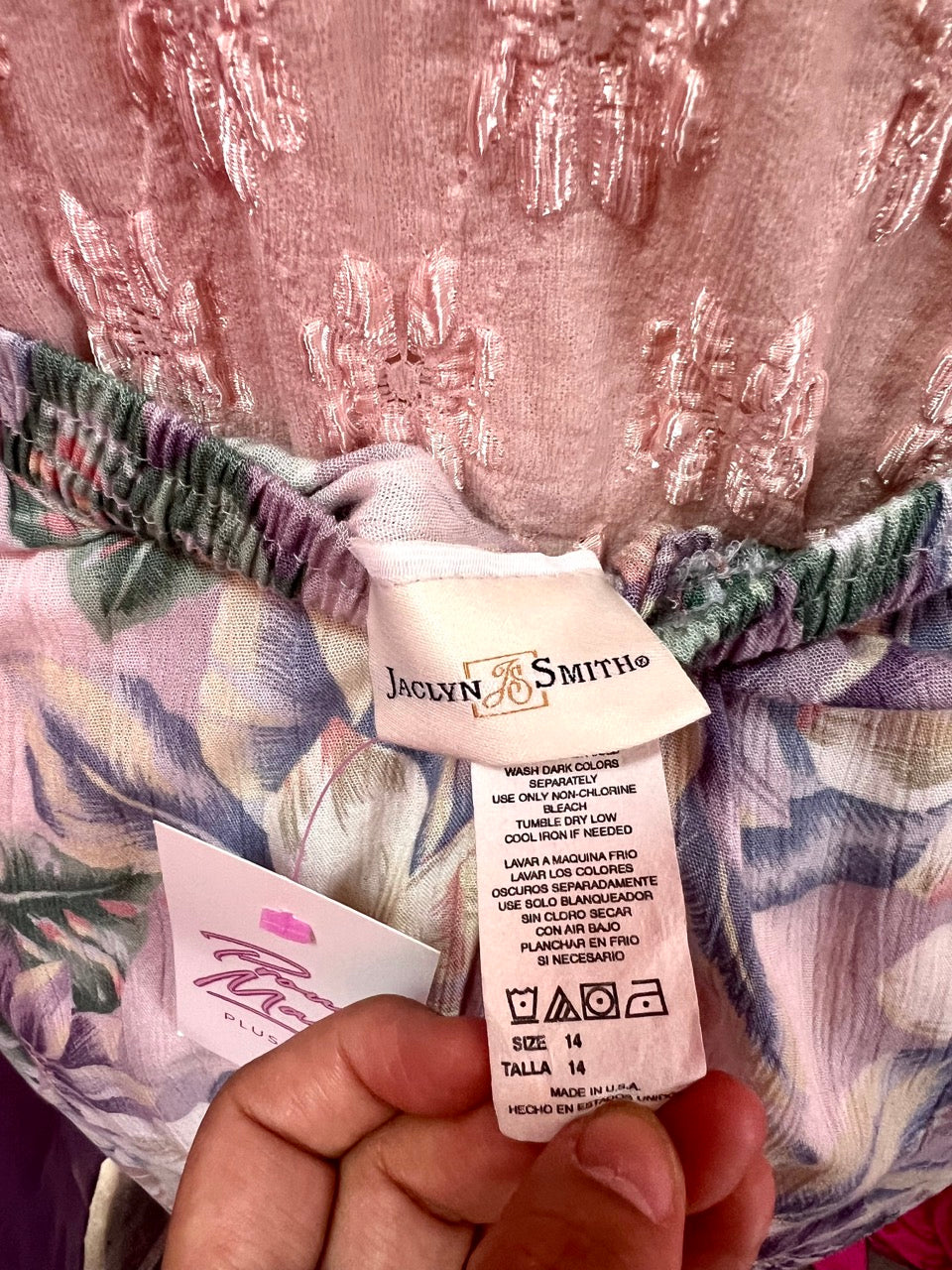 80s Tropical Pastel Floral Skirt