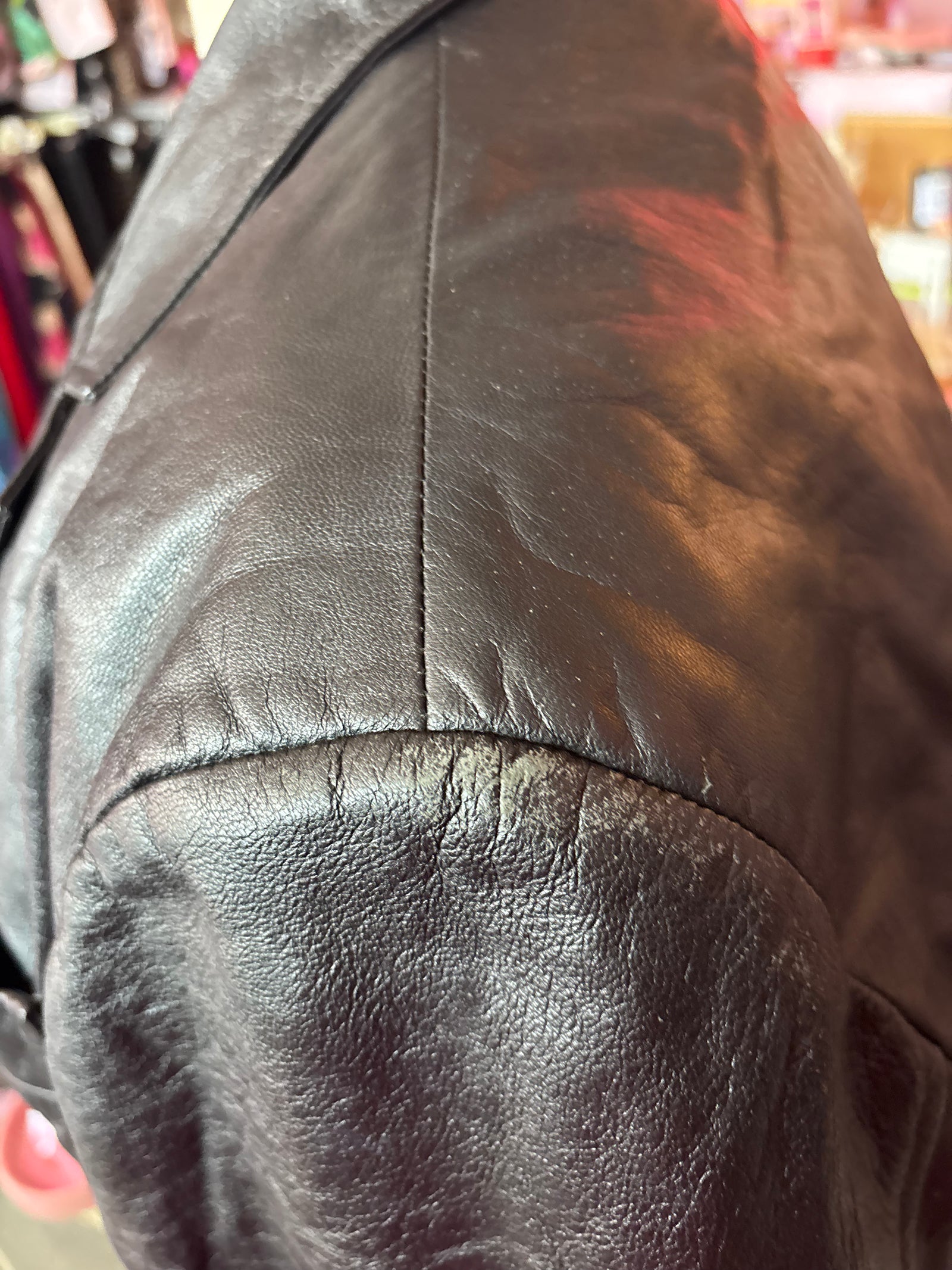 Vintage Vera Pelle Italian Leather Midi Jacket - 58 / 1X - As-is