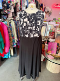 90s Geometric Midi Dress