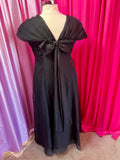 80s Romance Black Bow Dress