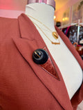 80s Twist Tie Brown Blazer