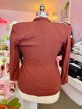 80s Twist Tie Brown Blazer