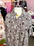 One of the Herd Brown and White Zebra Dress NWT - 3X