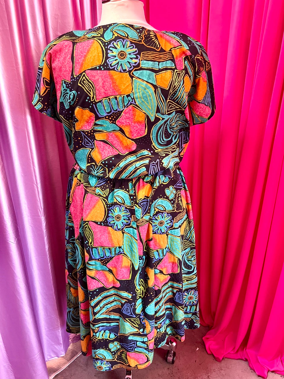 90s print dress best sale