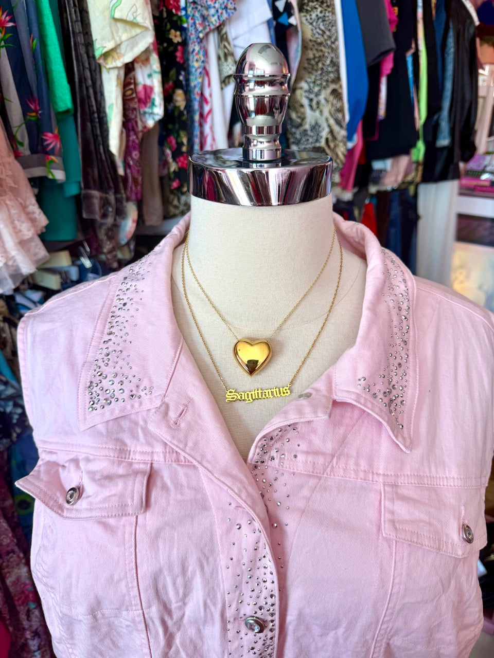 Dolly's Day Off Blingy Vest Quacker Factory - 3X