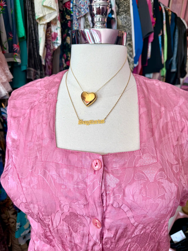 80s Satin Floral Button Up - Size 18/20