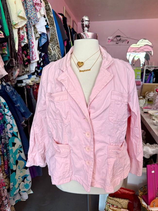 Pockets for My Trinkets 2000s Baby Pink Jacket - 26/28