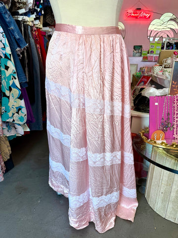 80s Baby Pink Business Grid Patterned Blazer