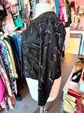 80s Sequin Squiggle Jacket - Size 12