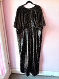 Fashion Union Black Sequin Jumpsuit - Size 22 3X
