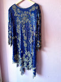 80s Pearls and Petals Sequin and Beaded Dress - Size 18