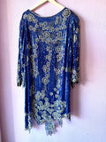 80s Pearls and Petals Sequin and Beaded Dress - Size 18
