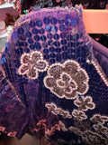 80s Pearls and Petals Sequin and Beaded Dress - Size 18
