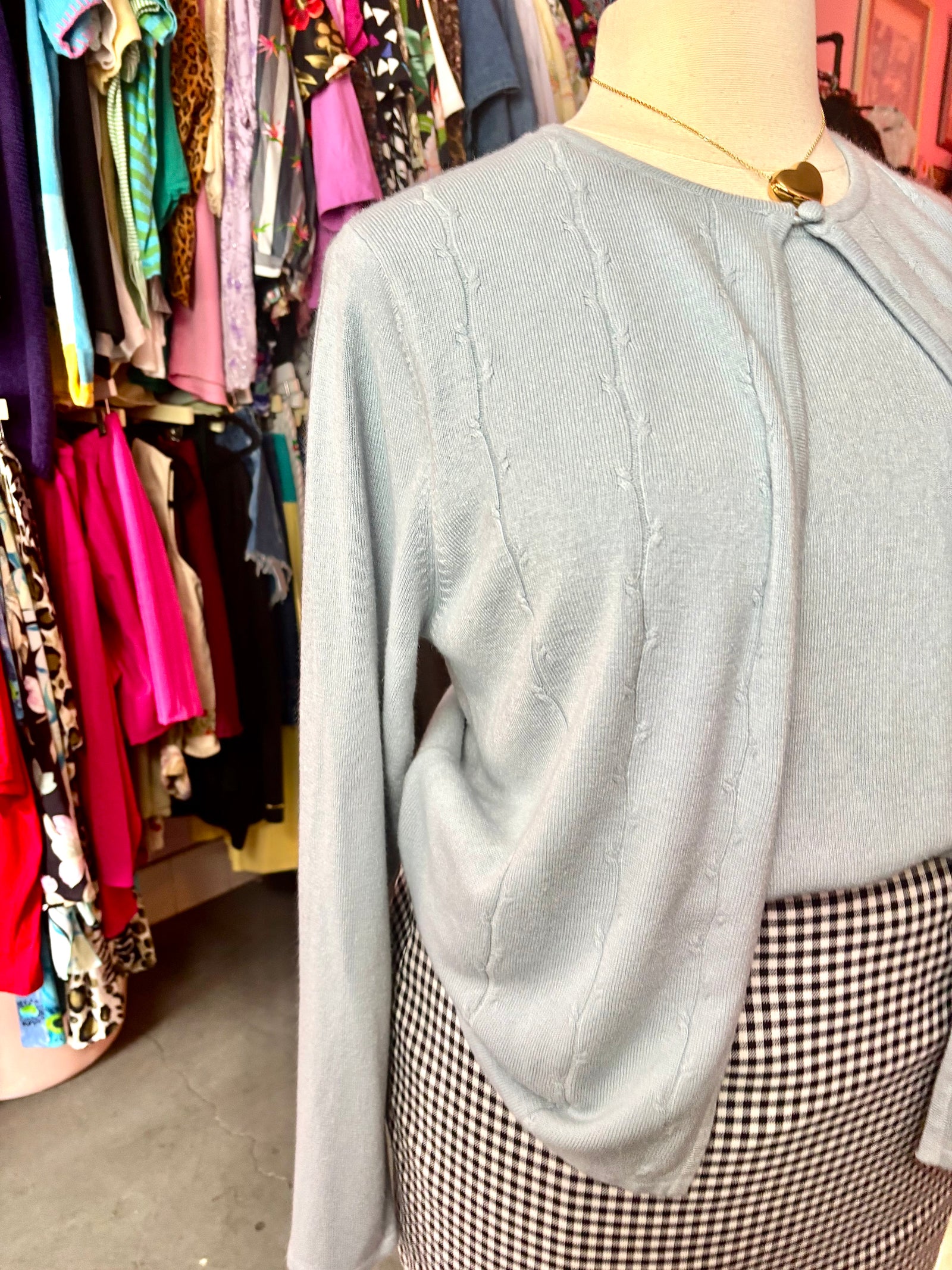 Baby Blue Cardigan Set - XL