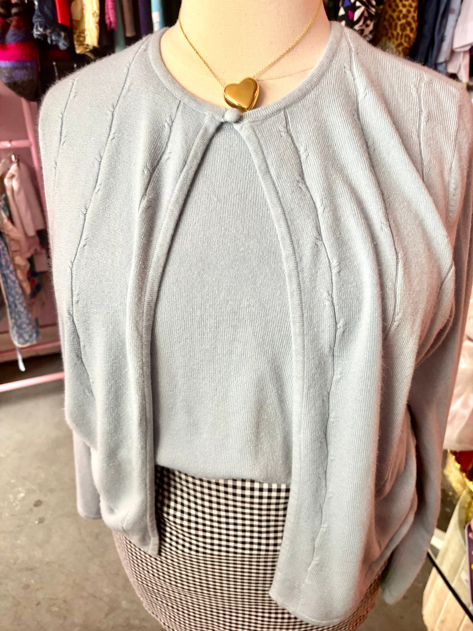 Baby Blue Cardigan Set - XL