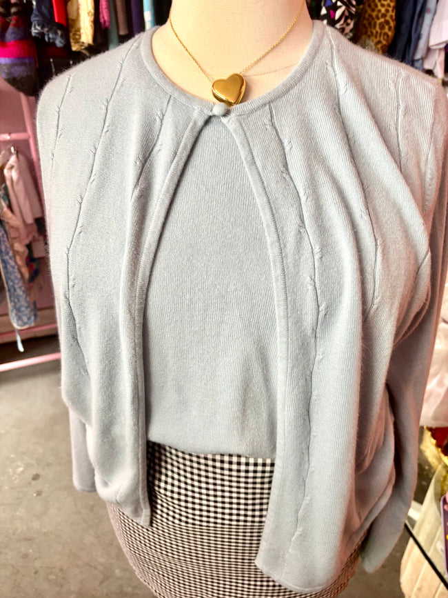 Baby Blue Cardigan Set - XL