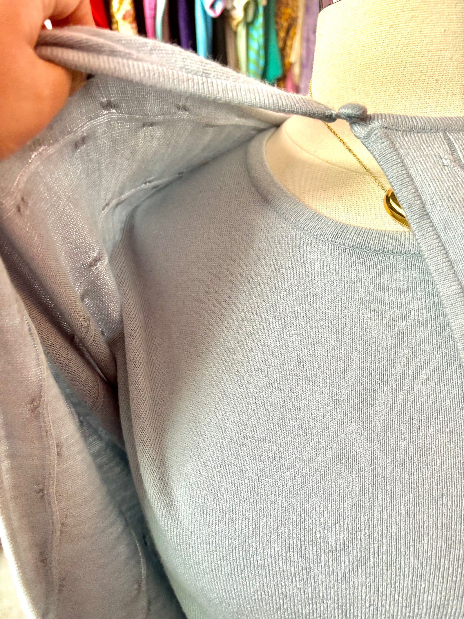 Baby Blue Cardigan Set - XL