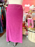 Ashley Stewart Orchid Faux Suede Maxi Skirt - Size 26