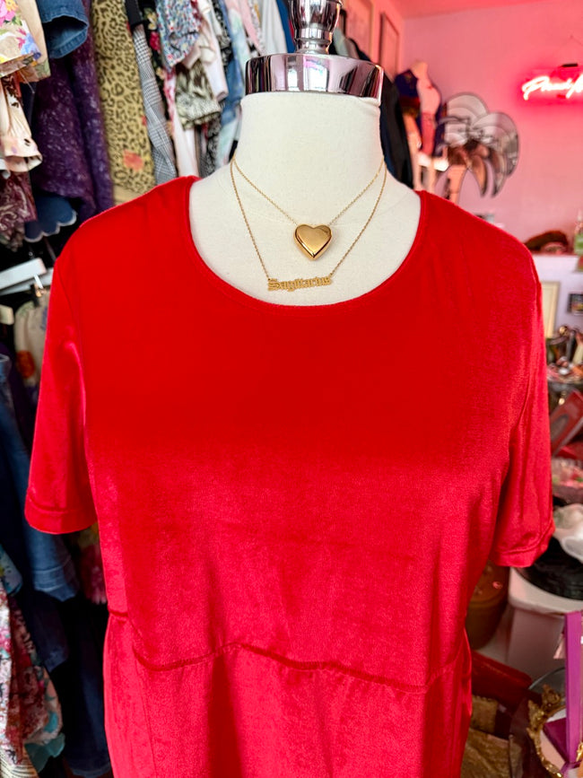 Slayer's Best Friend in Red Dress and Top - Size 3X/4X