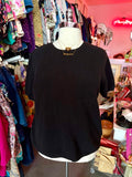 Keep it Classic Black Short Sleeve Knit Sweater - Size 2X-4X