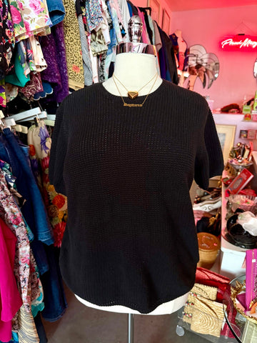 Purple Knit Wrap Sweater - Size 2X