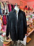 Early 2000's Suede Button Down Jacket - 3X