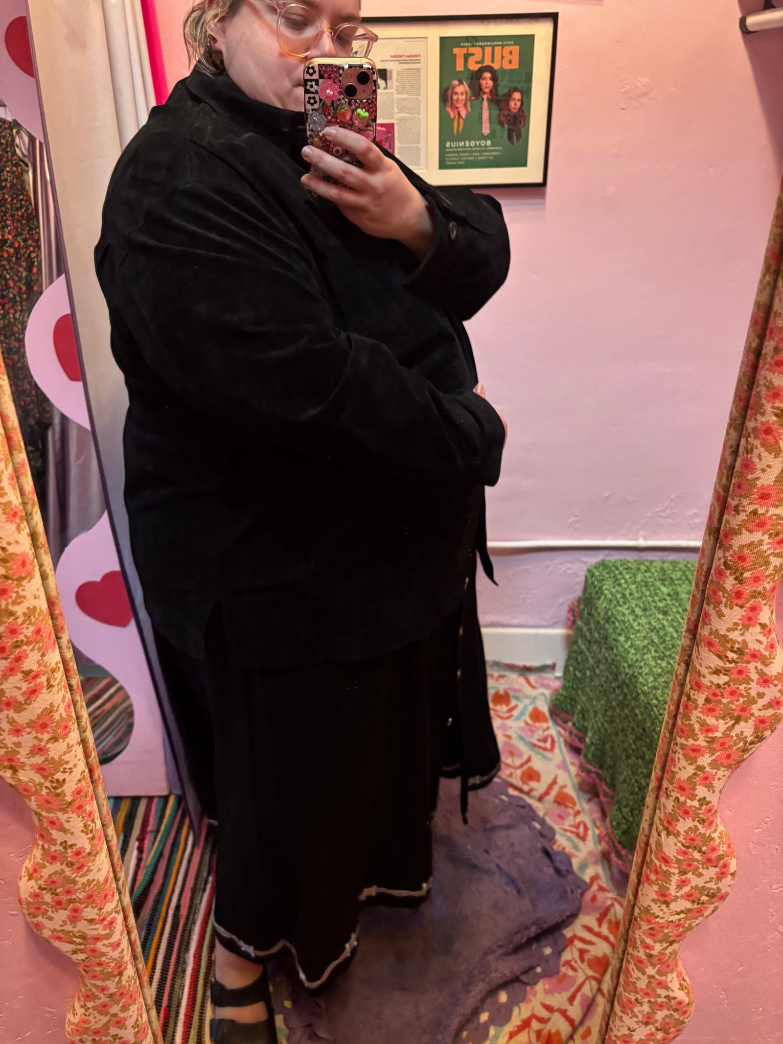 Early 2000's Suede Button Down Jacket - 3X