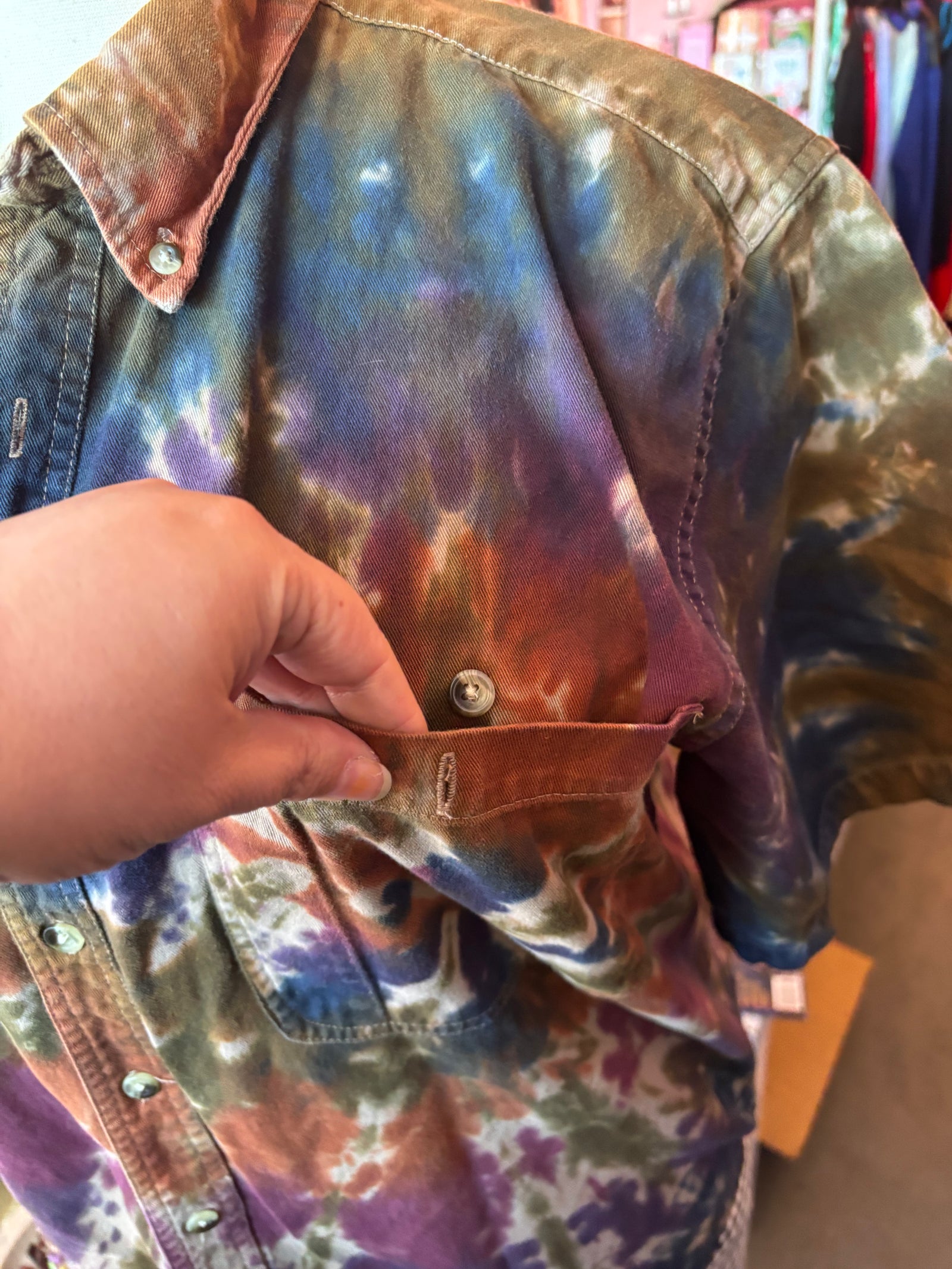 Hand-dyed Button Down - XL