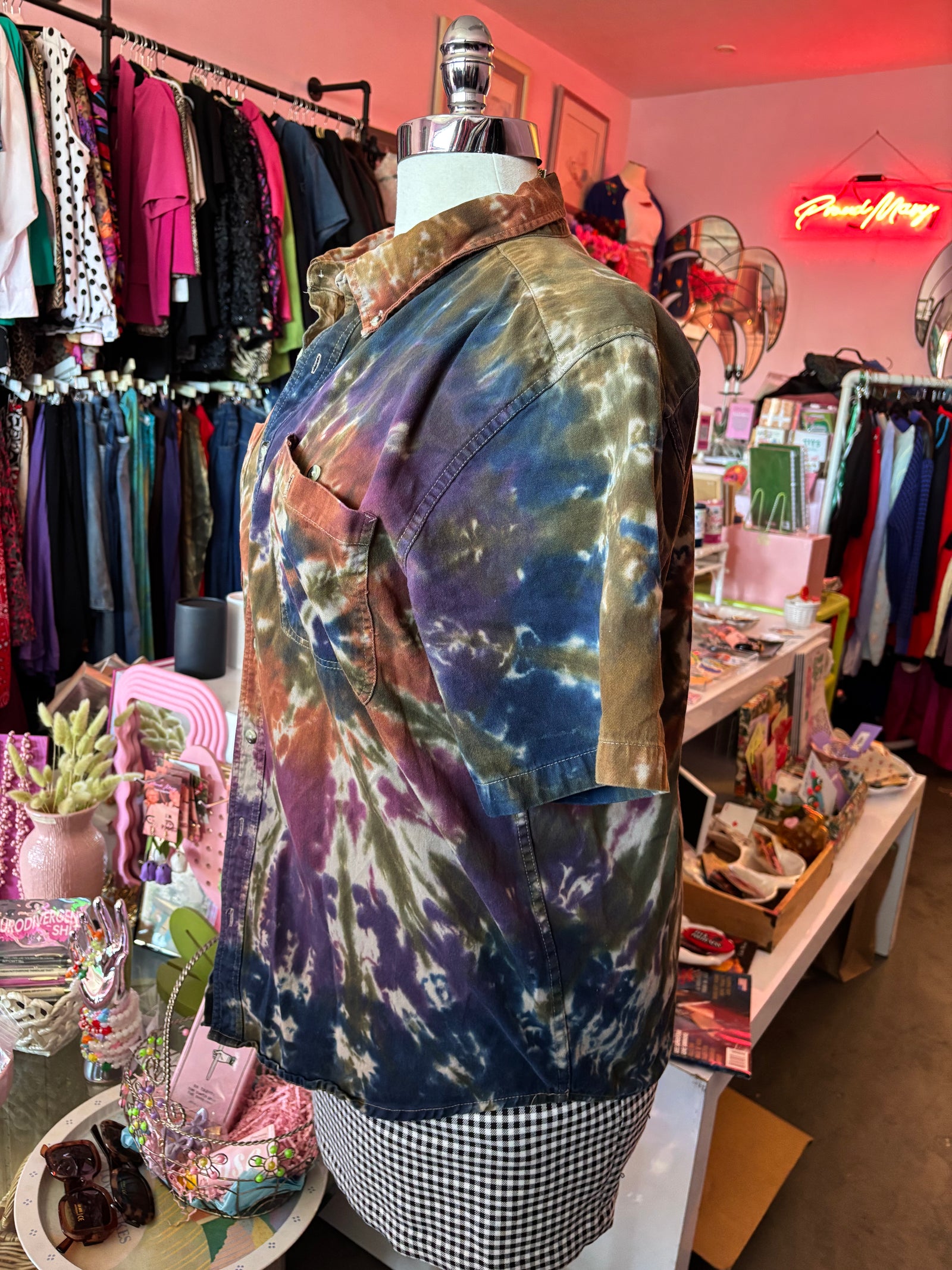 Hand-dyed Button Down - XL