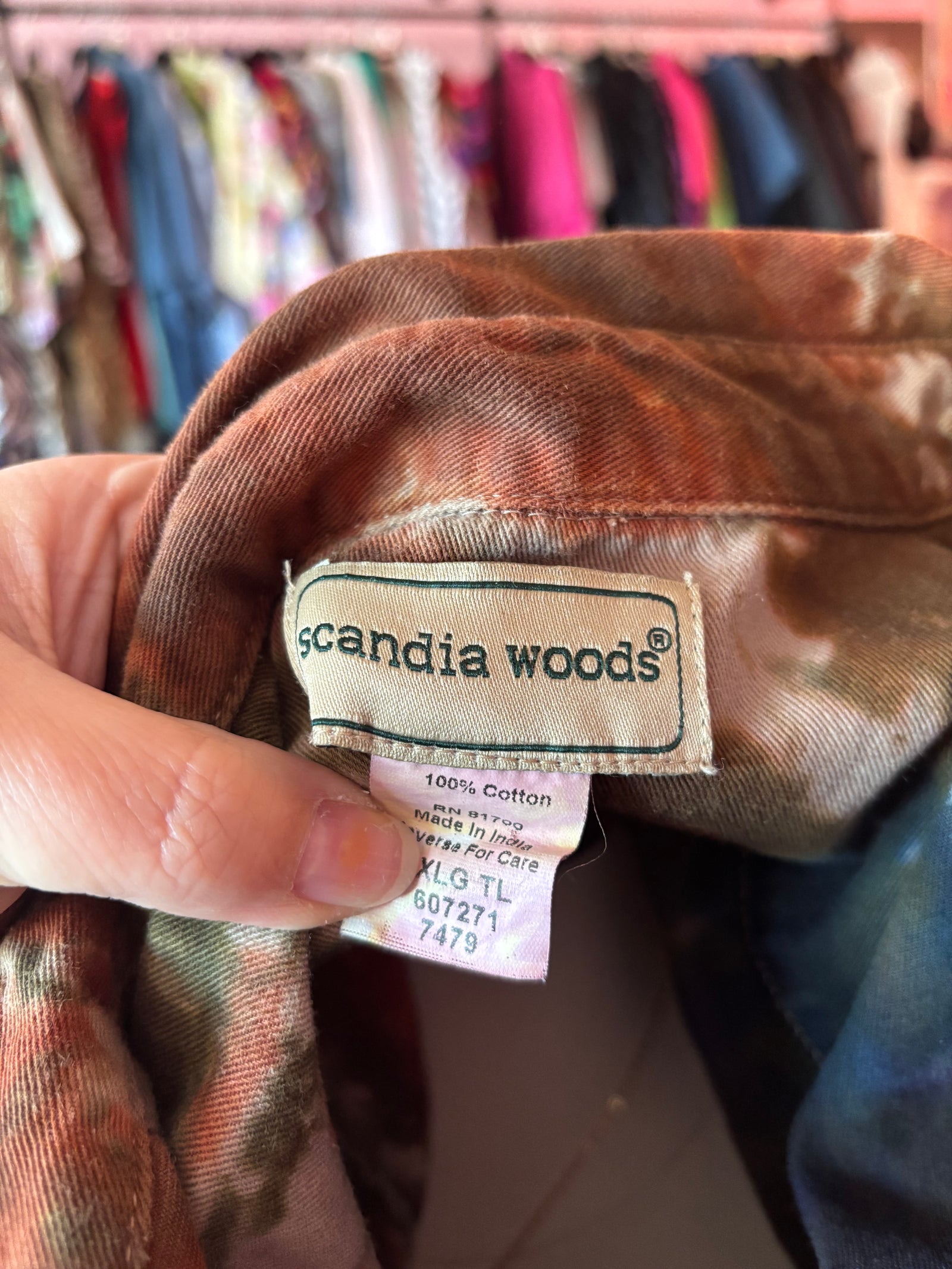 Hand-dyed Button Down - XL