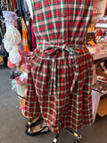 Hand-made Tartan Pinafore Dress - 1X/2X