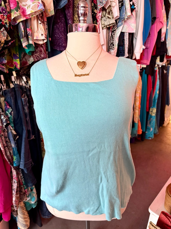 Look to the Sky Knit Sweater Tank - Size 2X-3X