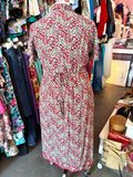 90s Paisley Petals Dress - Size 16/18
