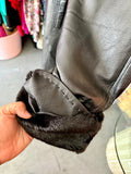 Verse Leather Jacket With Removable Fur Trim - Size 24/26