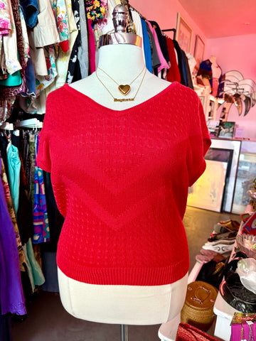 Purple Knit Wrap Sweater - Size 2X