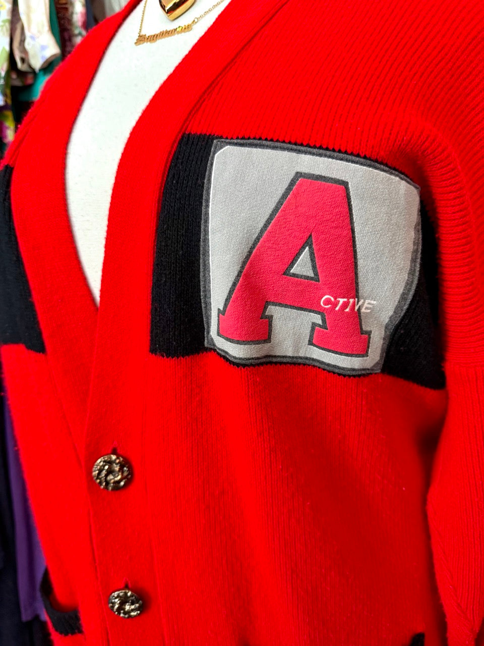 Always Moving Red Cardigan - Size 22-26
