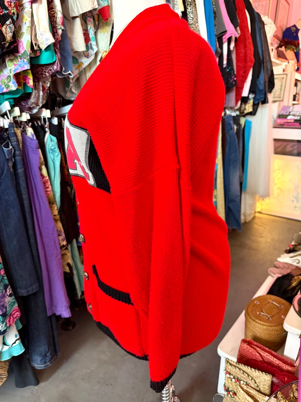 Always Moving Red Cardigan - Size 22-26