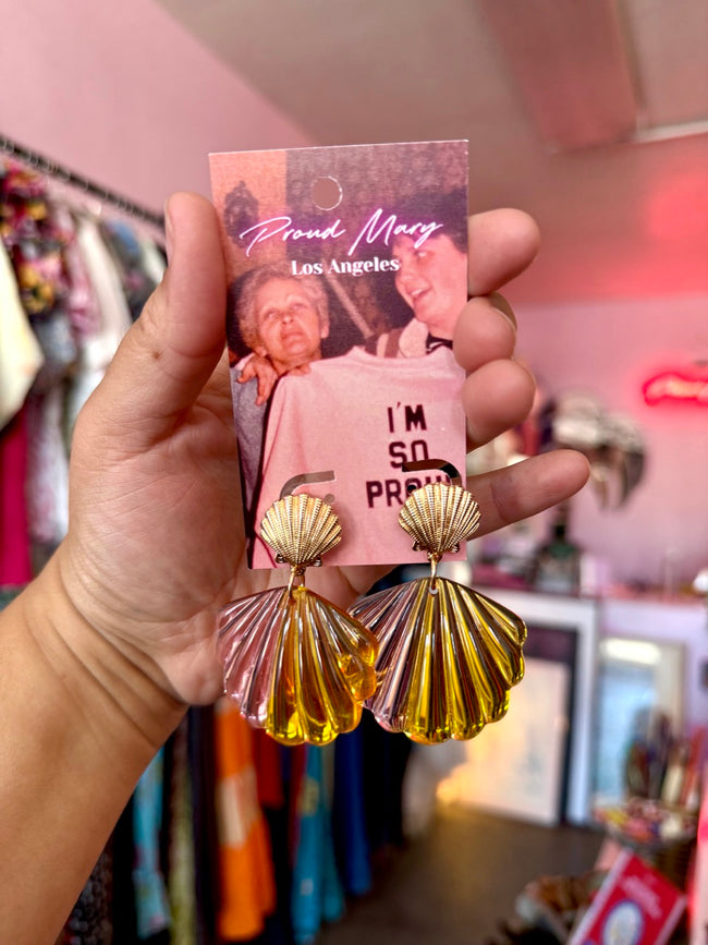 Summer Sunset Seashells Earrings