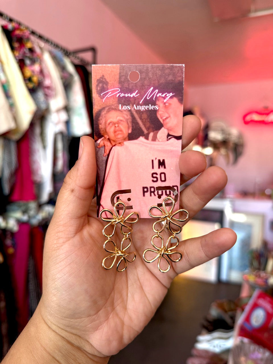 Double Daisy Earrings