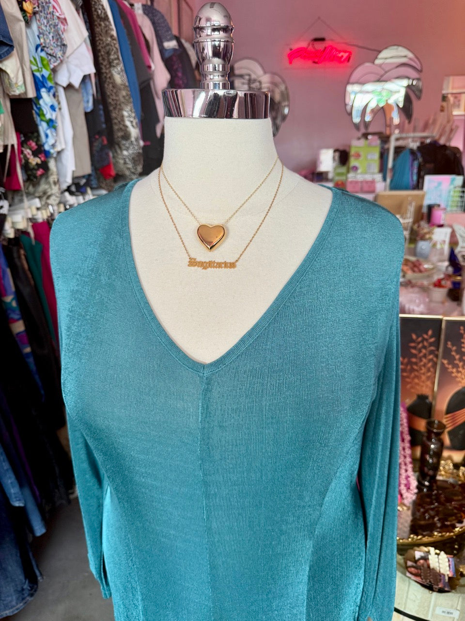 80s Luxury Angel Teal Maxi Dress - Size 16-24