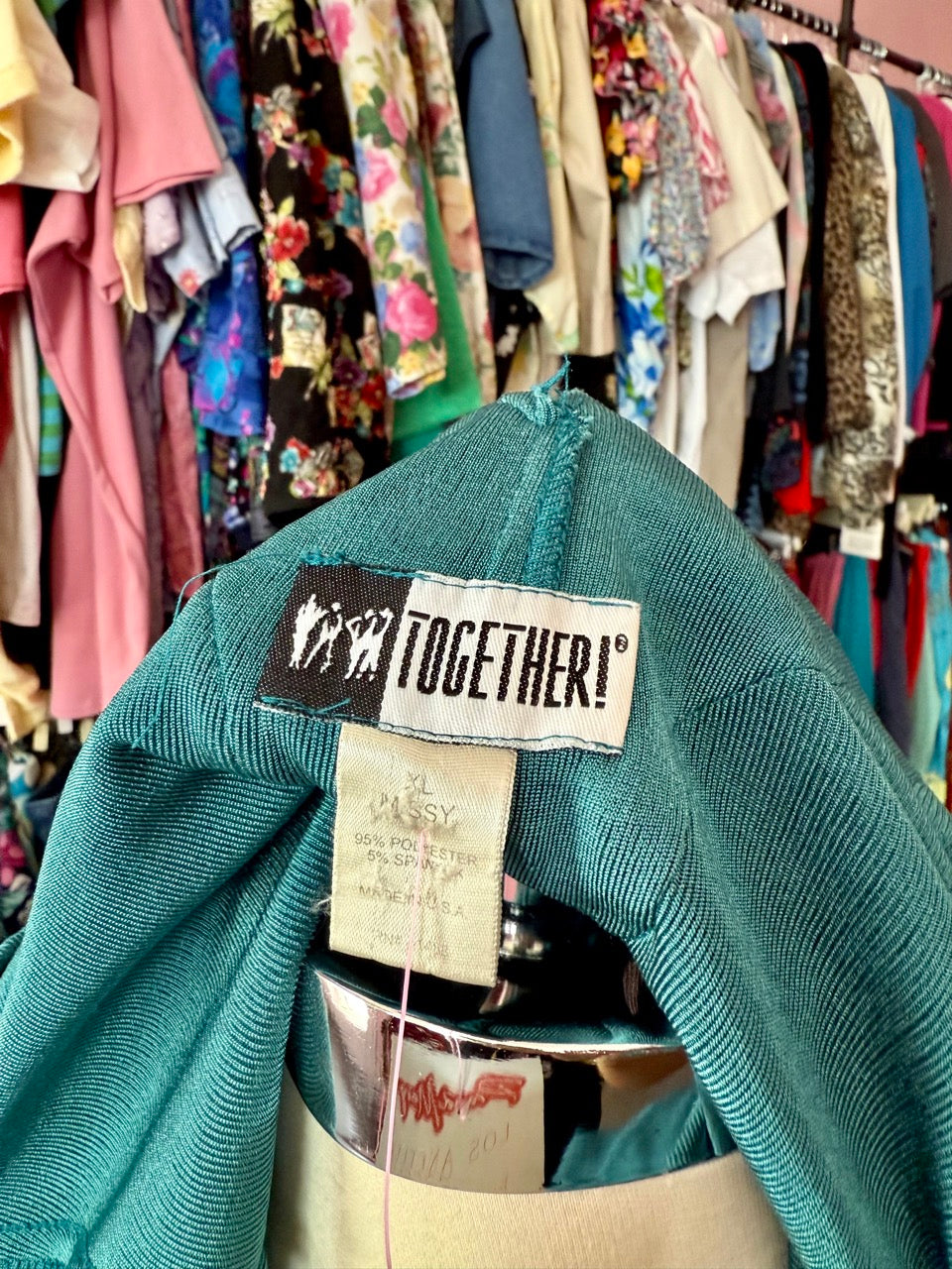 80s Luxury Angel Teal Maxi Dress - Size 16-24