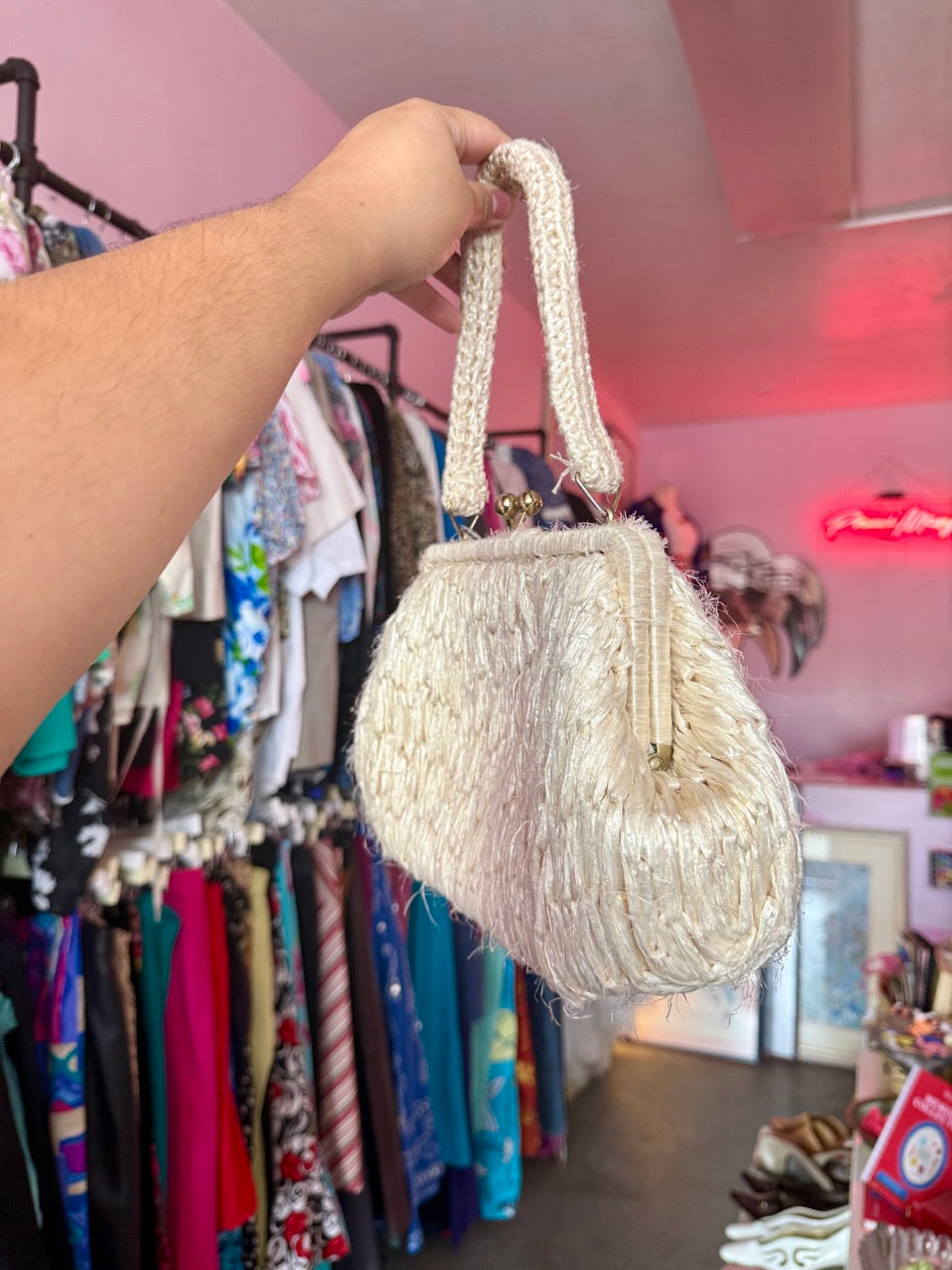 Vintage Japanese Raffia Straw Bag