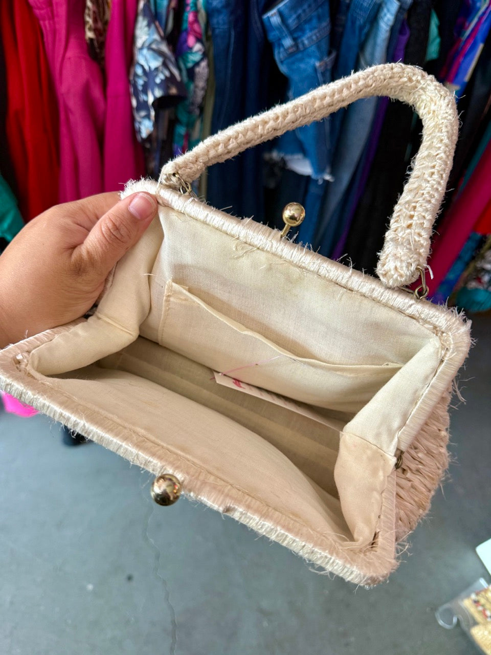 Vintage Japanese Raffia Straw Bag