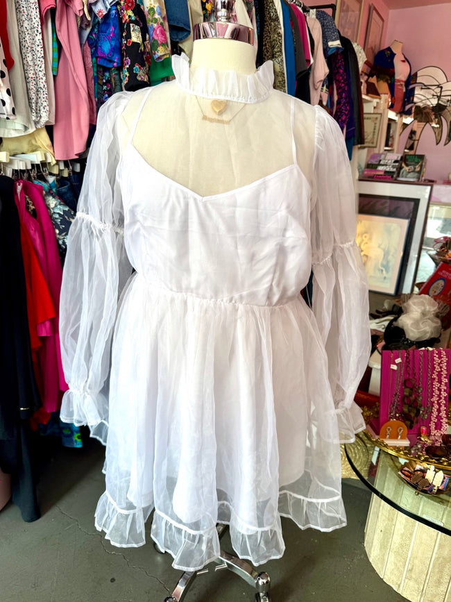 New With Tags - Bridal by Eloquii Organza Mini Dress - Size 18