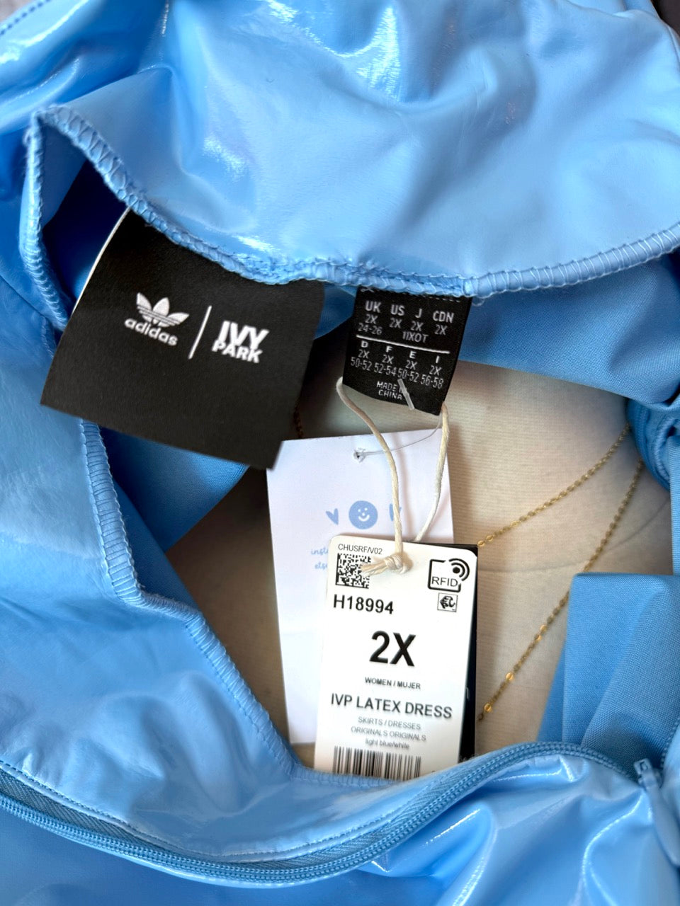 New With Tags - Ivy Park x Adidas Latex Dress - Size 1X/2X