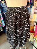 2000s Polka Dots and Pleats Skirt - Size 18-22 2X/3X